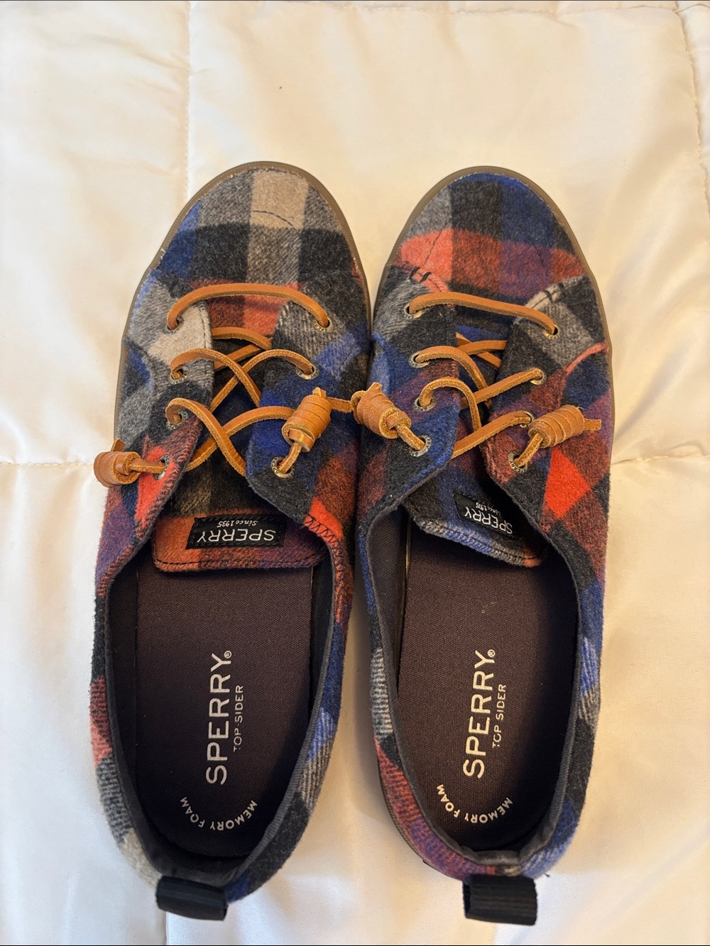 Sperry Women's Plaid Slip-Ons